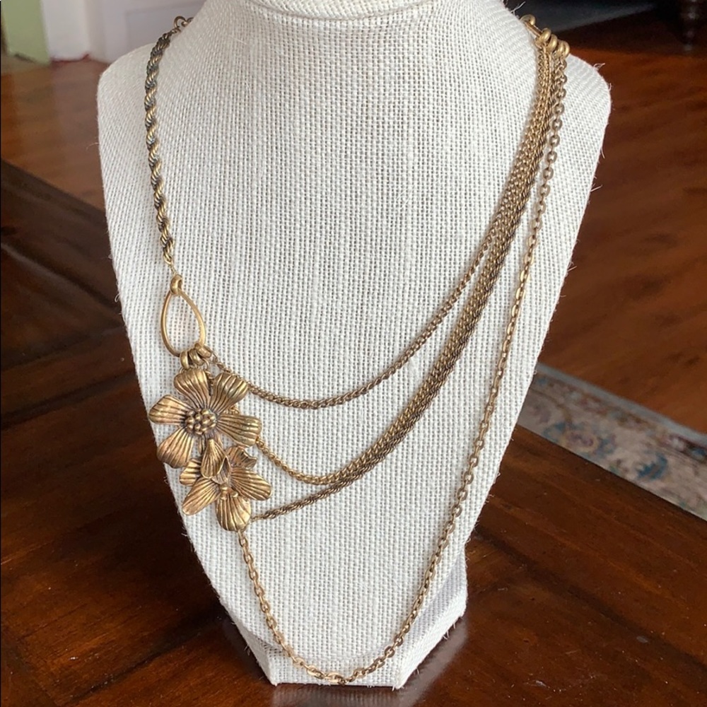 Lucky Brand  Antiqued Gold Necklace